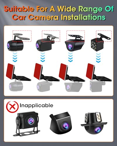 Rear Camera Holder Backup Camera Mount 【Strong Adhesive】 - Product Imagery