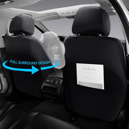Premium Leather Car Seat Covers Full Set,Universal Fit for - Product Imagery