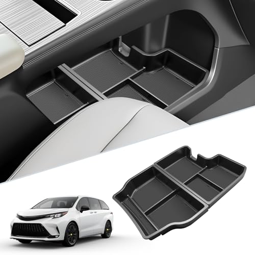 SKTU 2Pcs for 2021-2026 Toyota Sienna Center Console Organizer - Product Imagery
