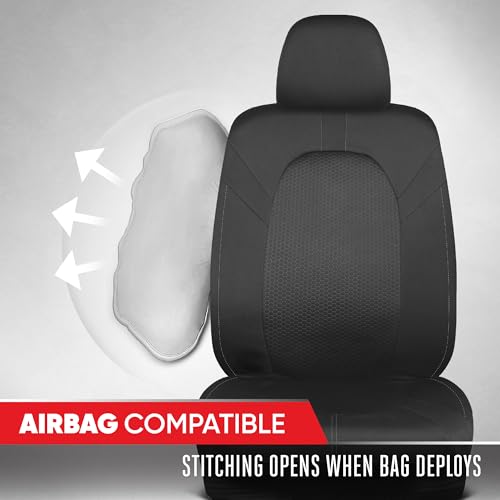 Motor Trend Honeycomb Polyester Seat Covers – Semi Universal Fit - Product Imagery