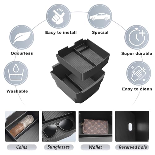 SKTU 2-Pack 2025 2026 Tucson Center Console Organizer for 2025 - Product Imagery