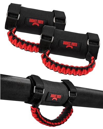 Badass Moto Roll Bar Grab Handles - SXS, ATV, & UTV Grab Handles - Product Imagery