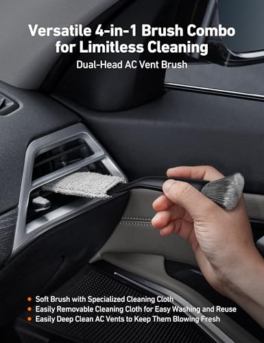 AstroAI 8pcs Windshield Cleaner Tool & Car Interior Detailing Kit - Product Imagery