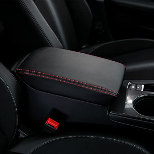 CKE for Honda Civic 2022-2026 Armrest Cover -Black (Red line) - Product Imagery
