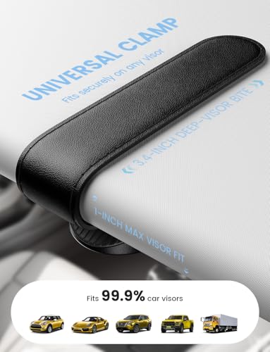 Lamicall Sunglasses Holder for Car Visor 1s One-Hand Access - Product Imagery