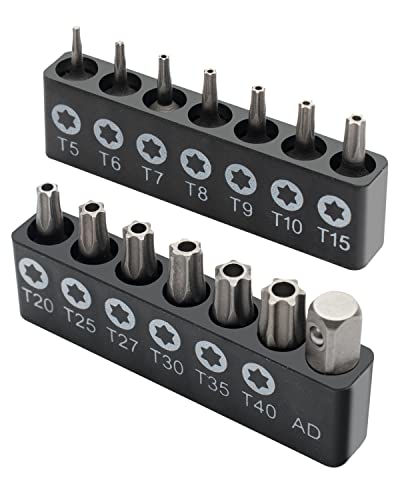 ROTATION 14-Piece Tamper Resistant Star Bits, Chrome Vanadium - Product Imagery
