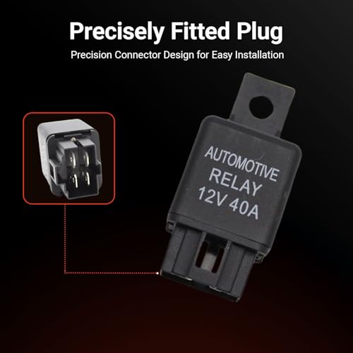 40 amp SPST Automotive Relay 12V 40A Relay - Product Imagery