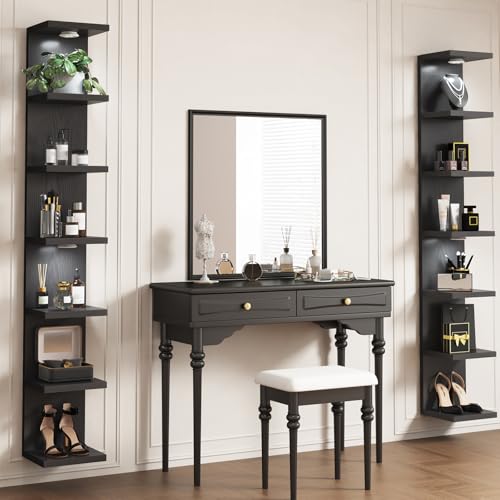 Fixwal 7 Tier Wall Shelf with LED Lights Lack Shelf for Room - Product Imagery