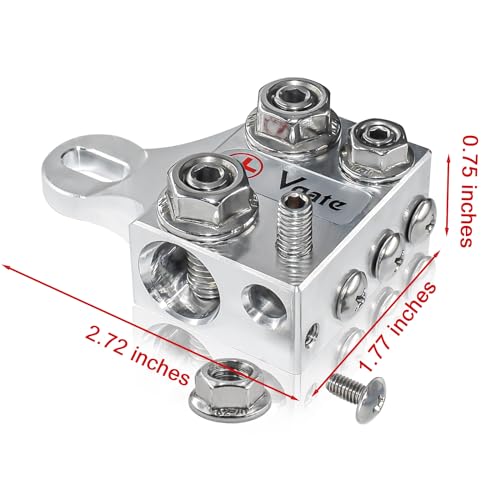 Vgate 12-Way Terminal Block Bus Bar, Multi-Size Connectors for - Product Imagery