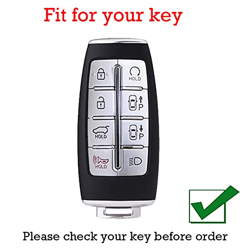 KUNIO Car Key Fob Cover Case Fit for Genesis G80 GV80 G70 GV70 - Product Imagery