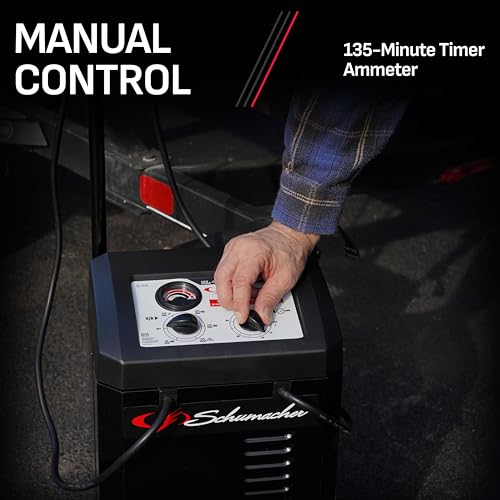 Schumacher Electric Wheeled 10A Car Battery Charger & Maintainer - Product Imagery