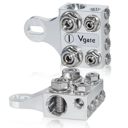 Vgate 12-Way Terminal Block Bus Bar, Multi-Size Connectors for - Product Imagery