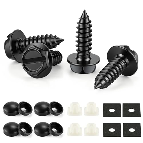 LivTee Rustproof License Plate Screws for Securing License - Product Imagery