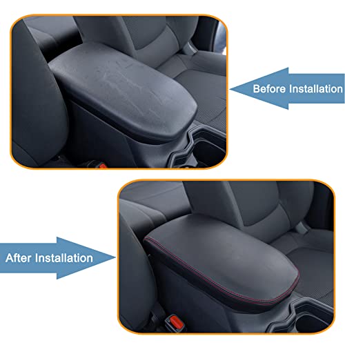 Center Console Cover for 2019-2025 Toyota Rav4 Red - Product Imagery