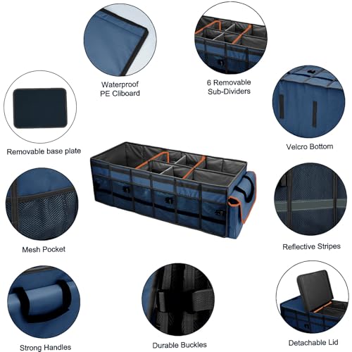 GDNasist Car Trunk Organizer and Storage with Removable - Product Imagery