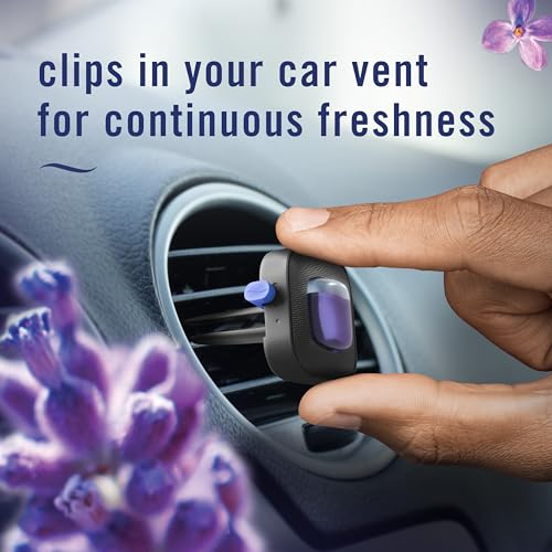 Febreze Car Vent Clip, Downy Calm Scent, 2 Count, 0.13 oz Total - Product Imagery