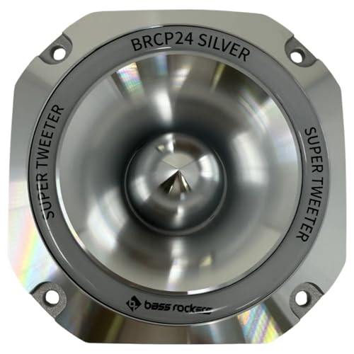 Bass Rockers BRCP24 Silver 4" Bullet Tweeter, 400W Peak/200W - Product Imagery