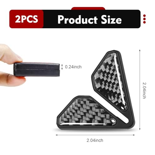 2PCS Car Door Edge Guards, Carbon Fiber Car Door Corner Guards, - Product Imagery