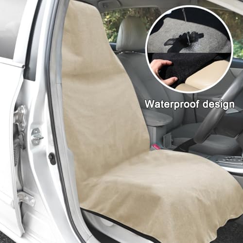 DXNQ Waterproof Car Towel Seat Cover, Sweating Non-Slip Premium - Product Imagery