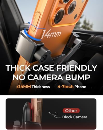 AINOPE Air Vent Phone Mount for Car [Drop-in Grip]Gravity Phone - Product Imagery