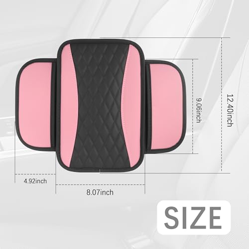 IHOTDER Patchwork Leather Center Console Covers for - Product Imagery