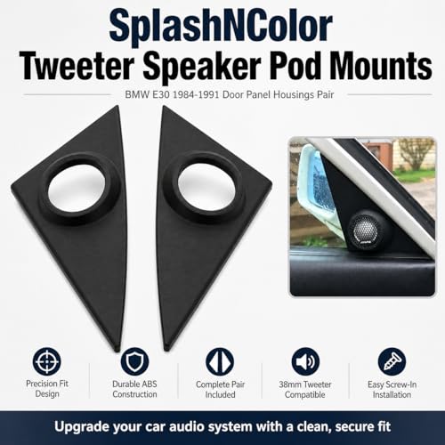 SplashNColor Tweeter Speaker Pod Mounts for BMW E30 1984-1991 – - Product Imagery