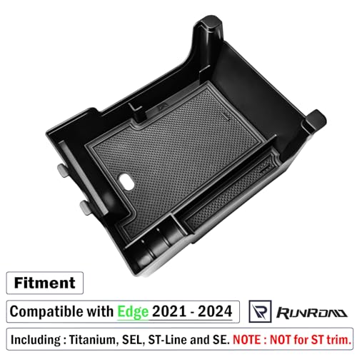 RUNROAD Center Console Organizer Tray For 2021-2024 Ford Edge - Product Imagery