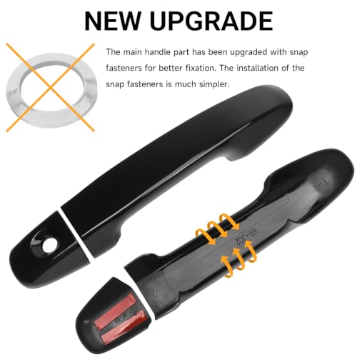 Car Door Handle Cover Protector Compatible with Toyota 2017 2016 - Product Imagery
