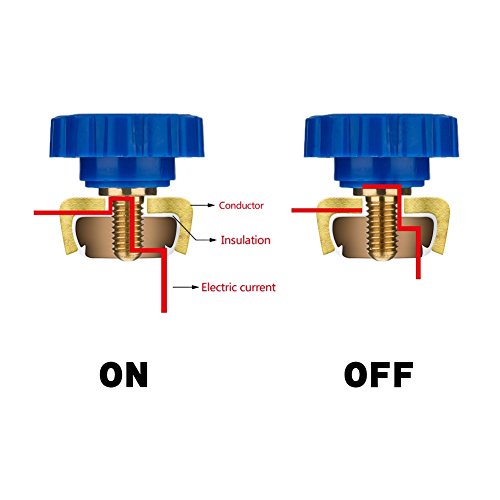 Top Post Battery Isolator Switch Link Terminal Quick Cut Off - Product Imagery