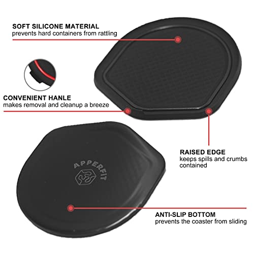 APPERFiT Civic Cup Holder Insert w/Coaster for Center Console - Product Imagery