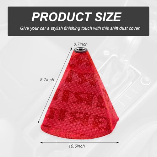Car Shift Boot Cover, Fabric Shifter Lever Knob Boot Dustproof - Product Imagery