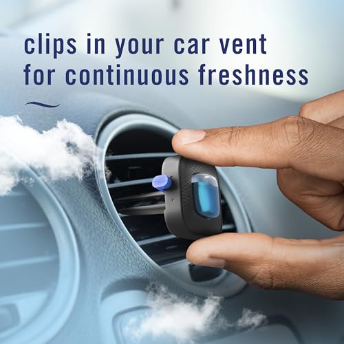Febreze Car Air Freshener Vent Clip Laundry Fresh Scent, .07 oz. - Product Imagery