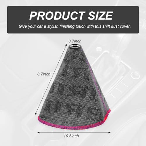 Car Shift Boot Cover, Fabric Shifter Lever Knob Boot Dustproof - Product Imagery