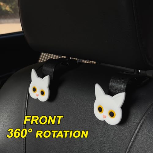 Cute Cat Car Accessories Hooks Hanger for Purses and Bags, - Product Imagery