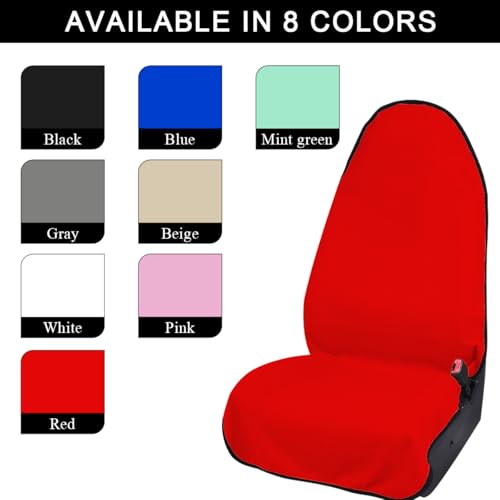 DXNQ 2PCS Car Towel Seat Cover, Waterproof Sweating Non-Slip - Product Imagery