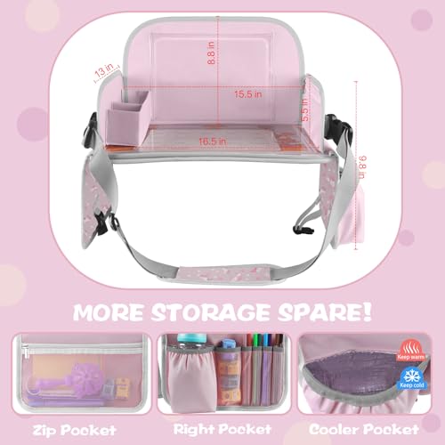 MENZOKE Kids Travel Tray for Toddler Car Seat, Gift for Girl - Product Imagery