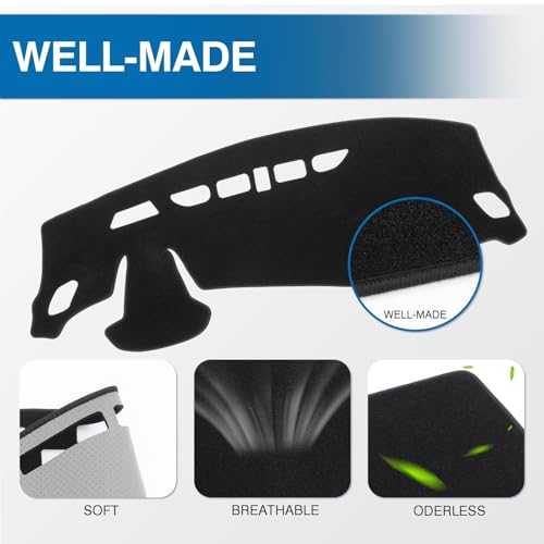 KUST Black Dash Cover for Chevrolet/Chevy Trax 2024 2025 2026 - Product Imagery