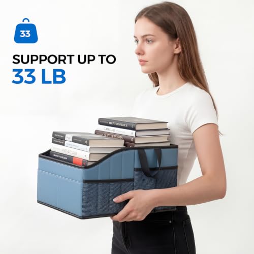 WHHMK Sturdy Leather Car Storage Support Up to 33 LB of Weight, - Product Imagery