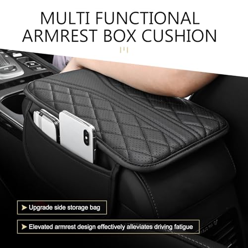 Car Center Console Cover, Cars Armrest Cushion with 2 Storage - Product Imagery