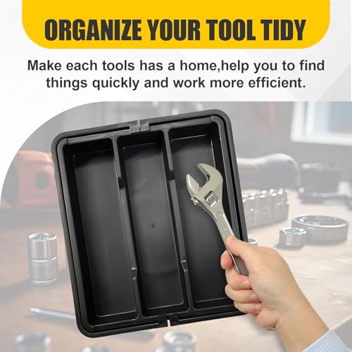 Tool Organizer Tray, Expandable 13"-22" Tool Storage Trays with - Product Imagery