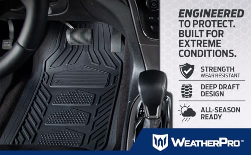 Plasticolor Honda Weatherpro 4 Pc. Floor Mat Set, Black, One Size - Product Imagery