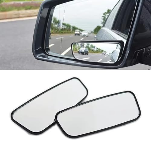 2 Pack Rectangle Blind Spot Mirror, HD Convex Wide Angle - Product Imagery