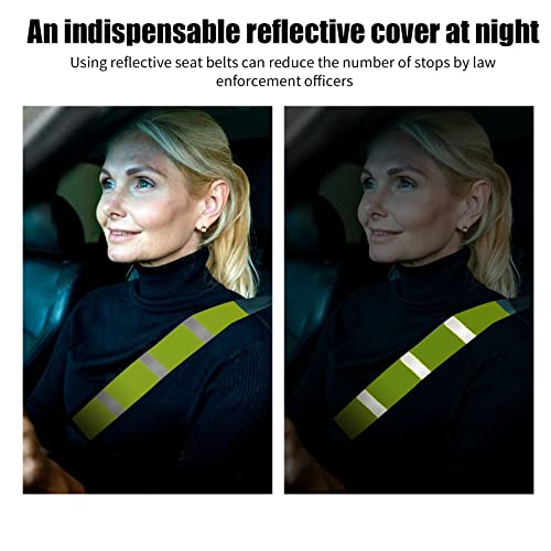 4 Packs Orange Seat Belt Cover High Visibility Safety Seat Belt - Product Imagery