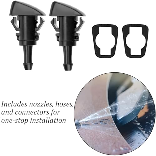 11PCS Car Windshield Washer Nozzle Kit, Windshield Wiper Spray - Product Imagery