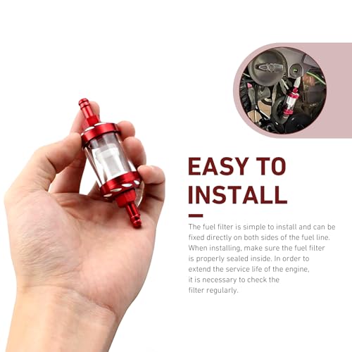 WZP Car Fuel Filter, Detachable Washable Alloy Filter Oil Cup, - Product Imagery