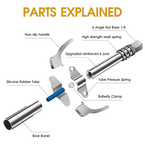 Akeoil Grease Gun Coupler, Grease Gun Tips, Grease Gun - Product Imagery