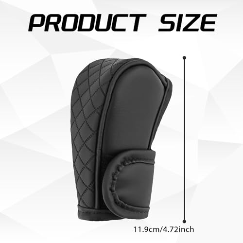 Leather Car Gear Shift Knob Cover, Upgraded Anti-Slip Design - Product Imagery