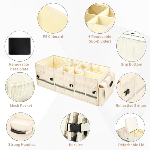 GDNasist Car Trunk Organizer and Storage for Car, SUV & Sedan, - Product Imagery