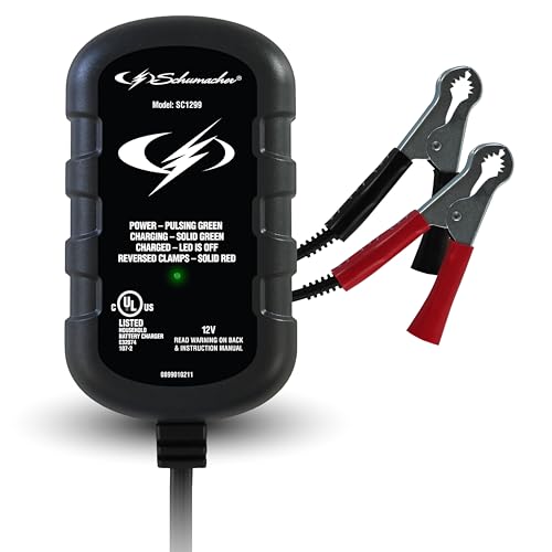 Schumacher Electric 0.8A Car Battery Charger & Maintainer, 12V – - Product Imagery