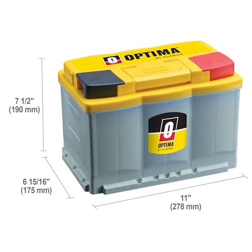 OPTIMA® Batteries High Performance DH6 YELLOWTOP® Dual Purpose - Product Imagery